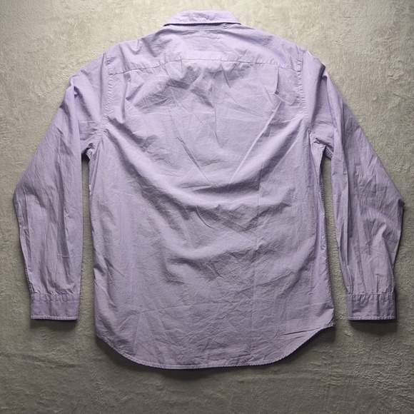 Gap Lived In Button Up Shirt Mens XL Purple Long Sleeve Casual Preppy Cotton - Picture 8 of 12